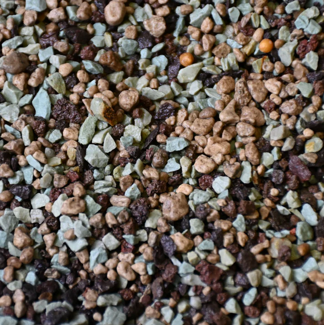 Nærbillede af mineralmix til kaktus sukkulenter