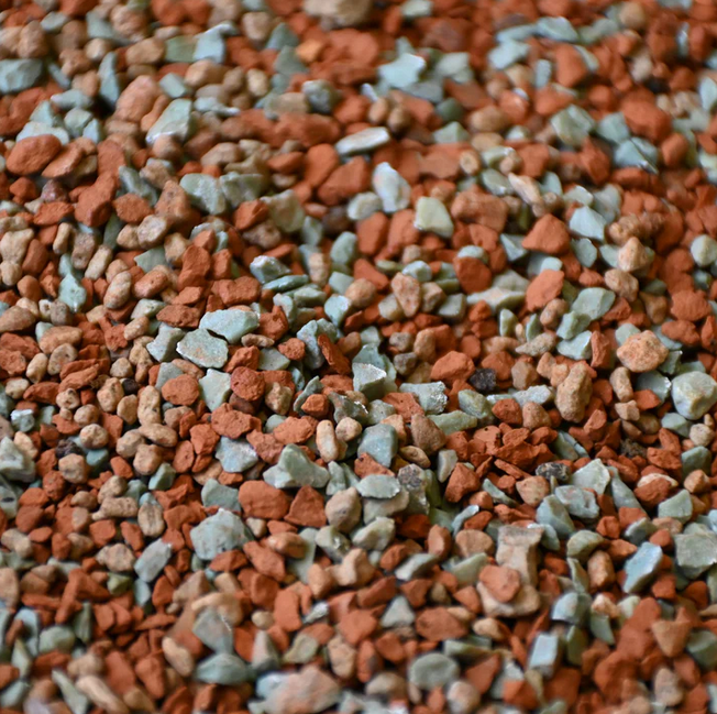 Nærbillede af mineralmix til orkideer