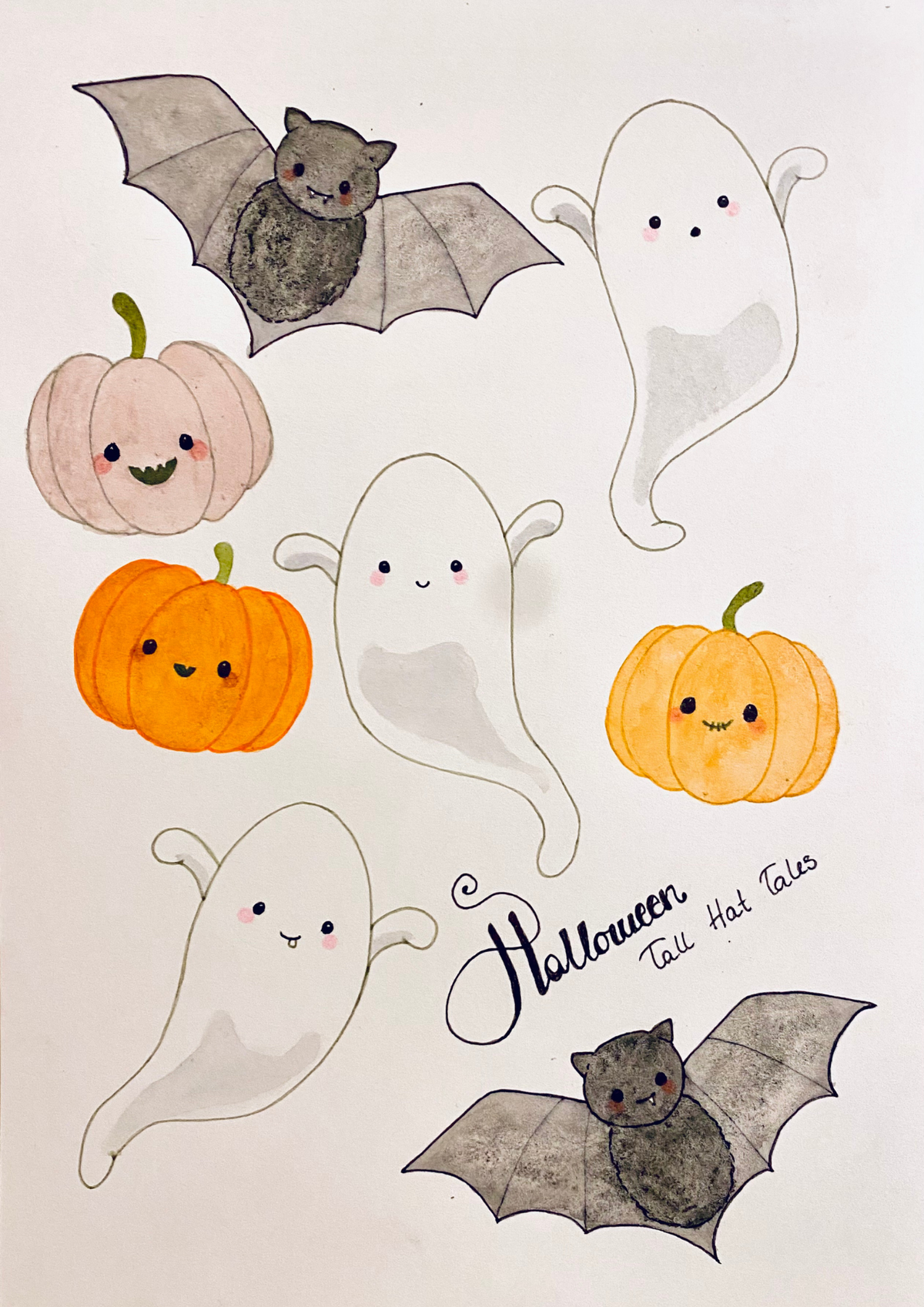 A5 med halloween pynt