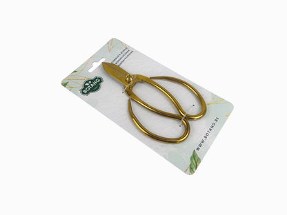 Bonsai saks i metal og guld i sin indpakning