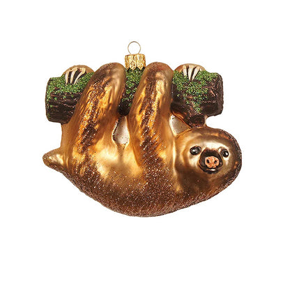 Eksklusiv glasjulekugle, der forestiller et dovendyr