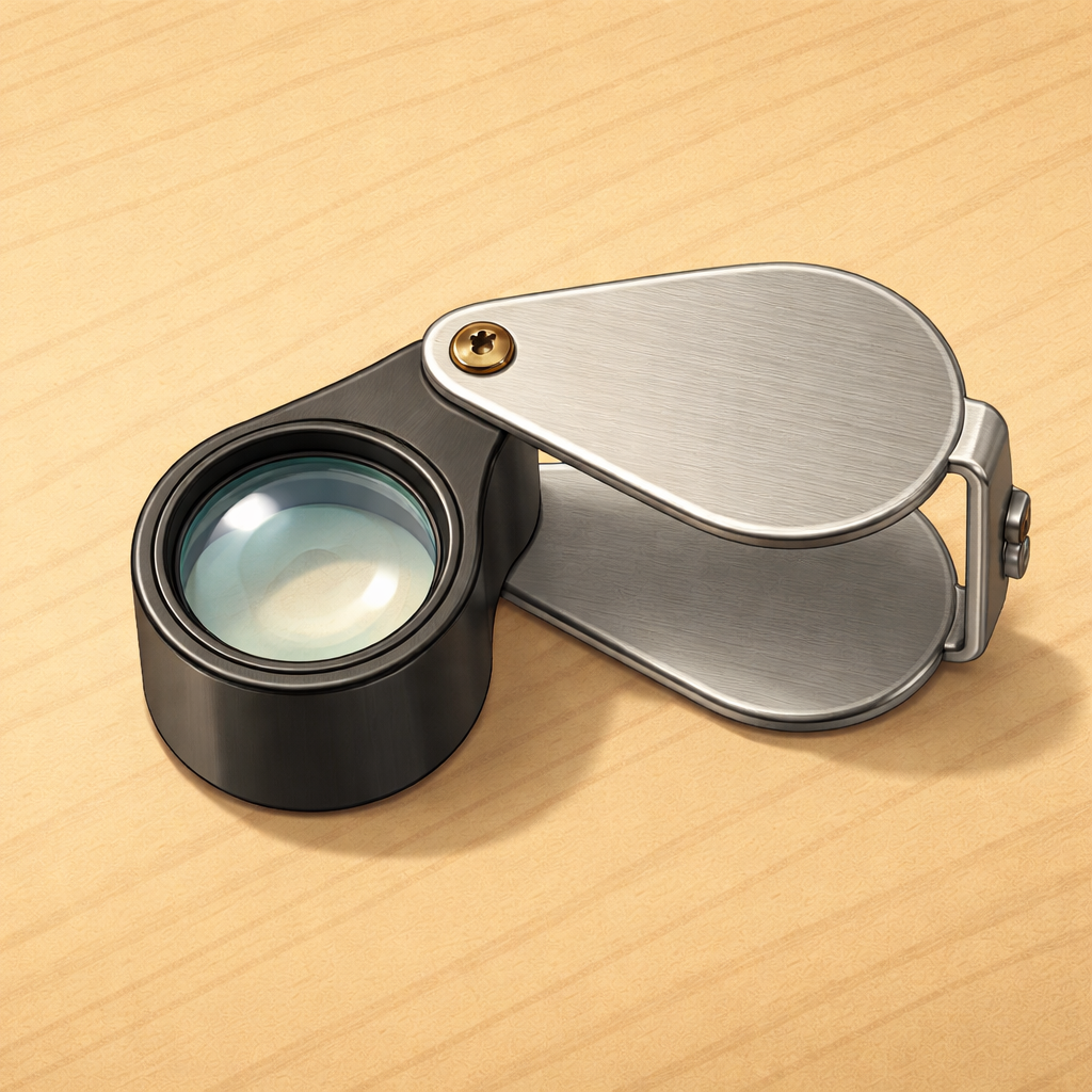 Illustration af metal foldelup